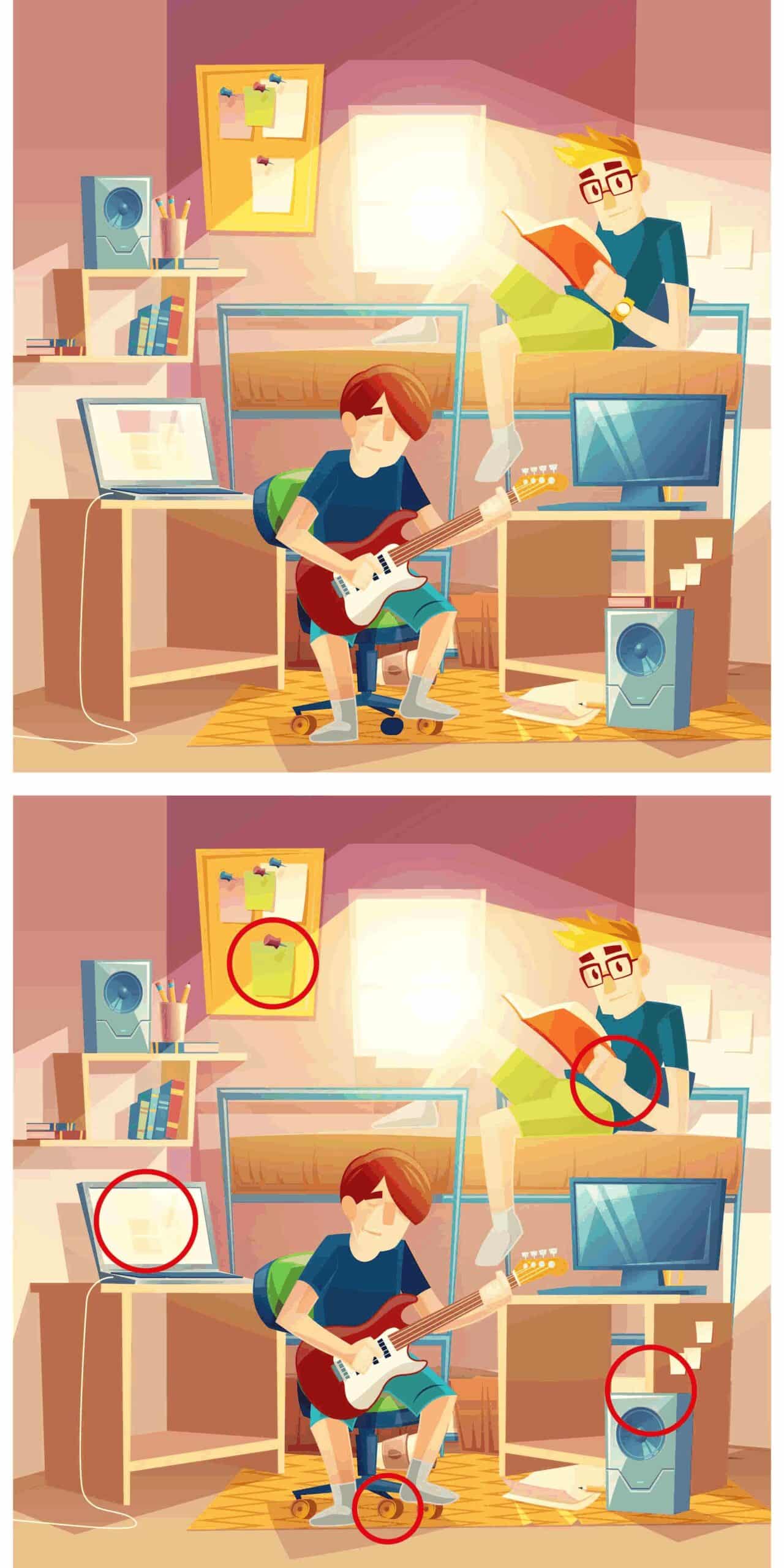 Sfida visiva: Riesci a scovare le 5 differenze  in meno di 10 secondi? Metti alla prova la tua attenzione con questo intrigante gioco di osservazione!