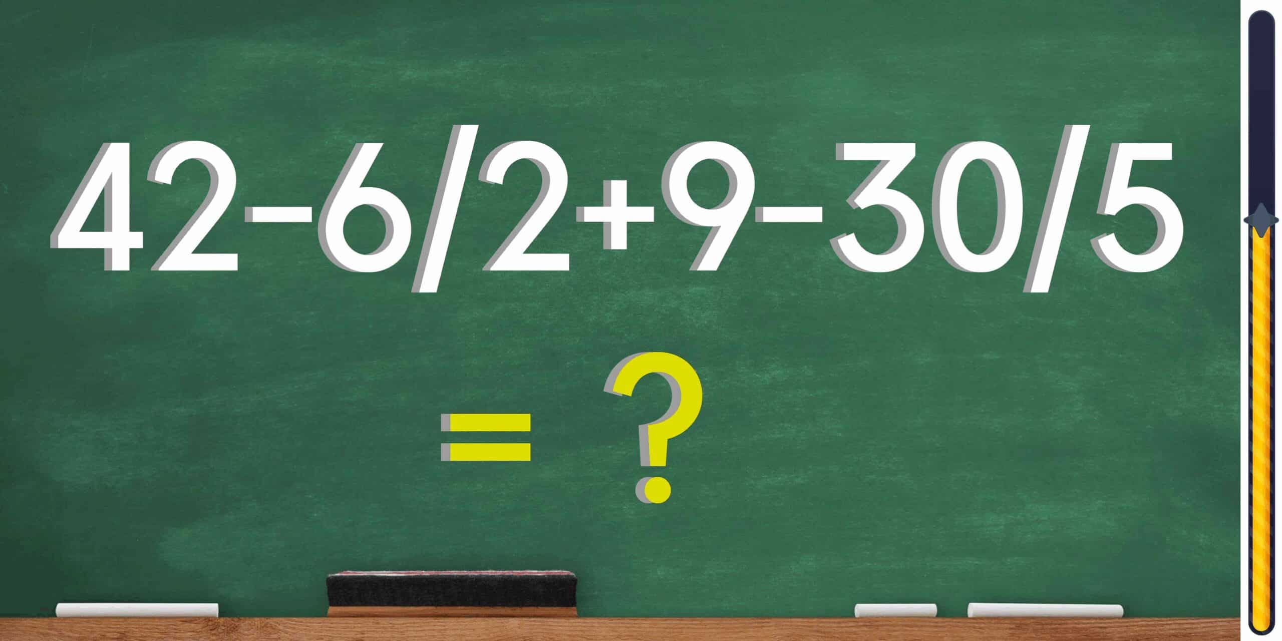 Sfida matematica: Solo menti brillanti risolvono questo rompicapo in meno di 7 secondi! Metti alla prova il tuo QI!