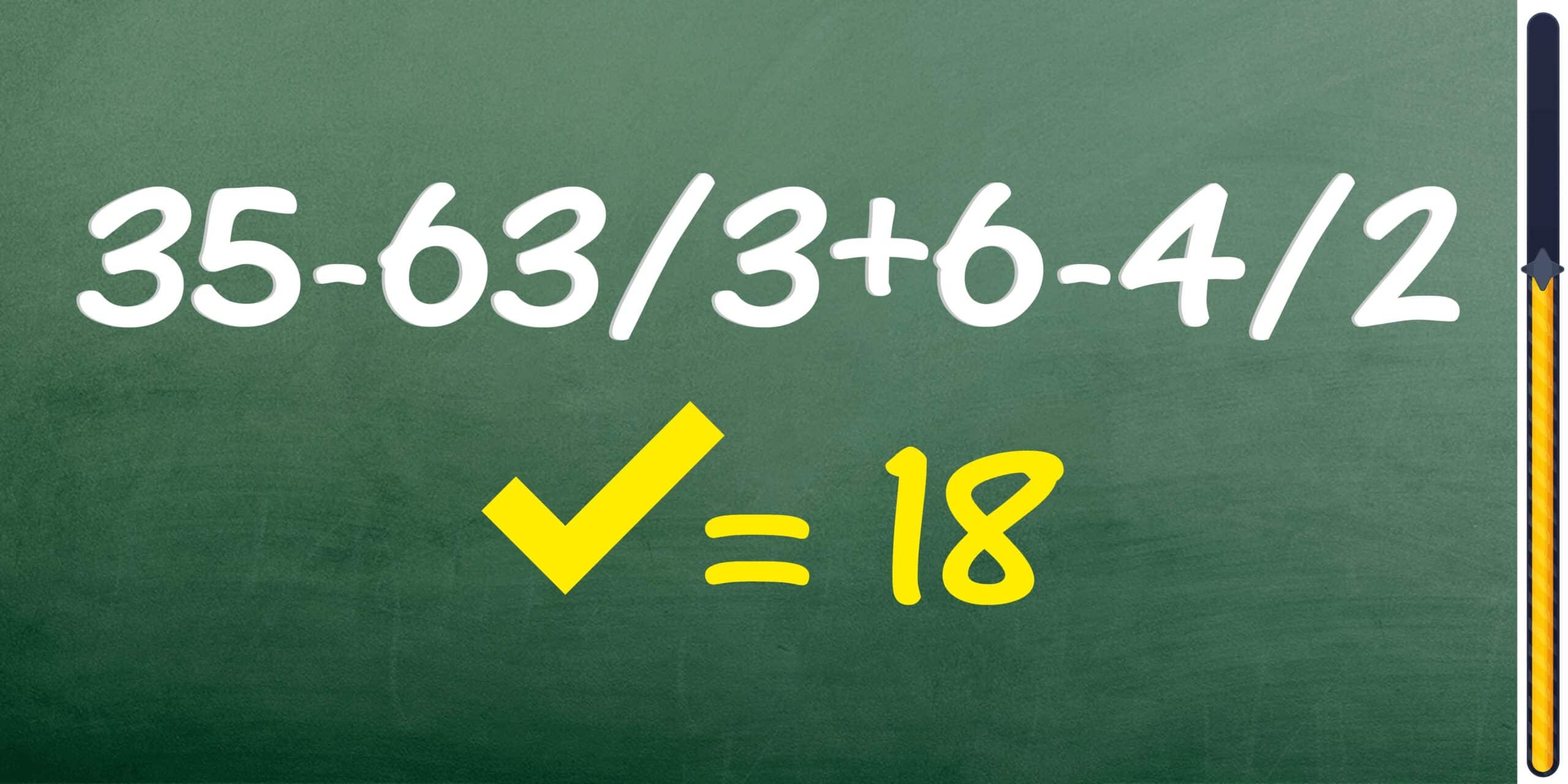 Sfida matematica: Metti alla prova il tuo QI fulmineo! Riesci a risolvere suesta equazione in meno di 8 secondi?