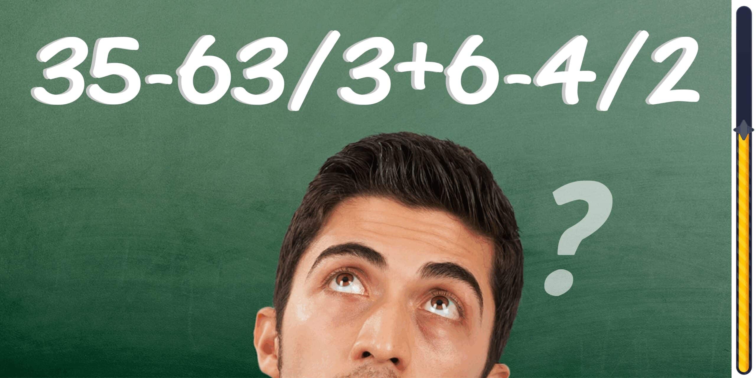 Sfida matematica: Metti alla prova il tuo QI fulmineo! Riesci a risolvere suesta equazione in meno di 8 secondi?